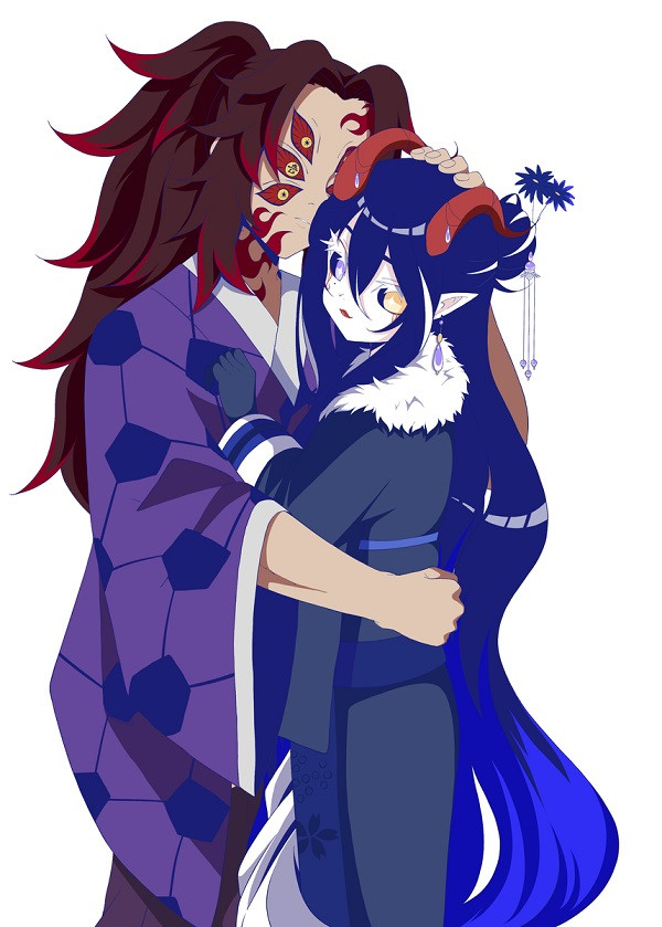 Hình ảnh Kokushibo trong bộ giáp samurai thời còn là Michikatsu