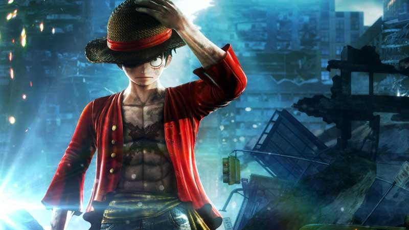 Hình ảnh Luffy với biểu cảm tự tin.