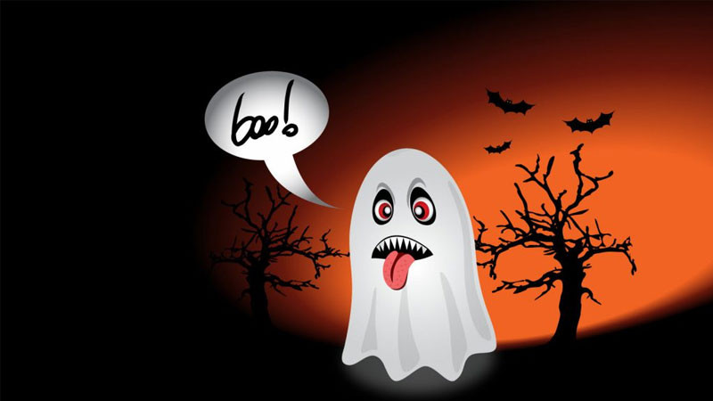 Hình ảnh ma quái hài hước trong tình huống đời thường