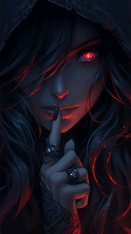 Hình ảnh ma quái tạo bởi AI với ánh mắt lạnh lẽo