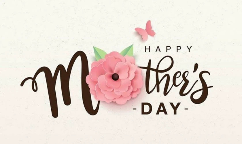 Hình ảnh mẹ và con tươi cười trong khoảnh khắc hạnh phúc