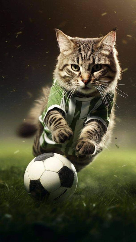 Hình ảnh mèo ngầu đeo nơ bướm và bộ ria giả, đầy lịch lãm