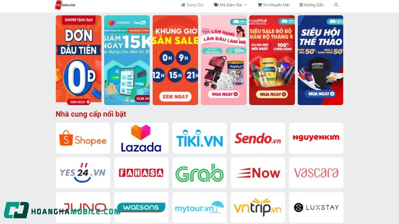 Hình ảnh minh họa các mô hình website thường được đối tác affiliate sử dụng như blog, trang review, so sánh giá