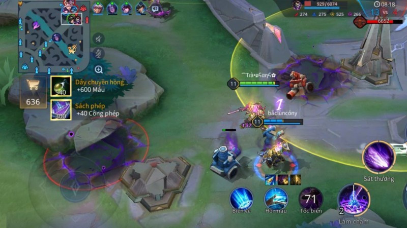 Hình ảnh minh họa cách người đi rừng (Jungler) phục kích và gank đối phương