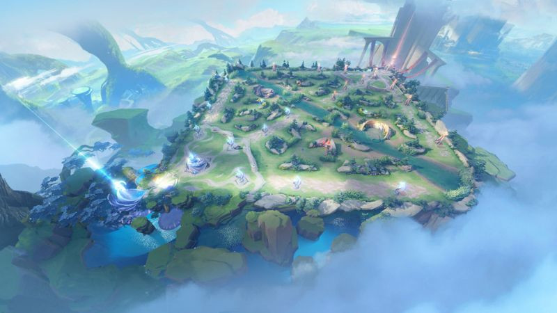 Hình ảnh minh họa thuật ngữ camp trong game MOBA như Liên Minh Huyền Thoại