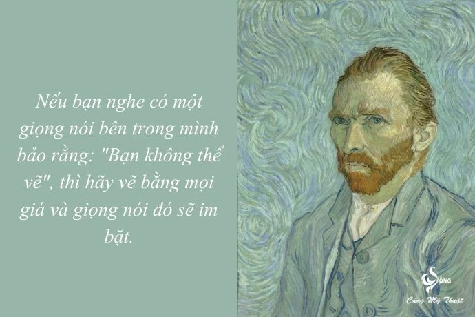 Hình ảnh minh họa về cảm hứng nghệ thuật, liên quan đến những câu nói của Van Gogh