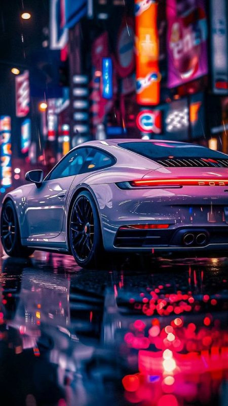 Hình ảnh một chiếc xe cổ điển được phục chế hoàn hảo làm hình nền 4K