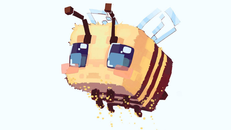 Hình ảnh một số nhân vật trong Minecraft được vẽ theo phong cách chibi