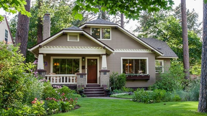 Hình ảnh ngôi nhà Bắc Âu nhìn từ xa