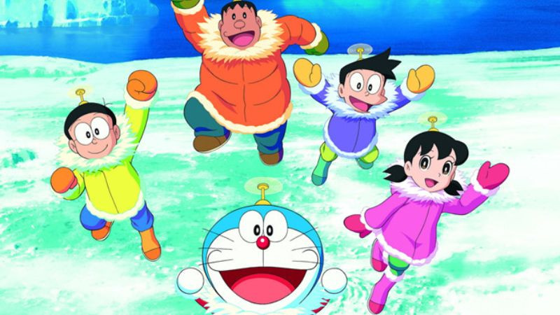 hình ảnh nhóm bạn nobita