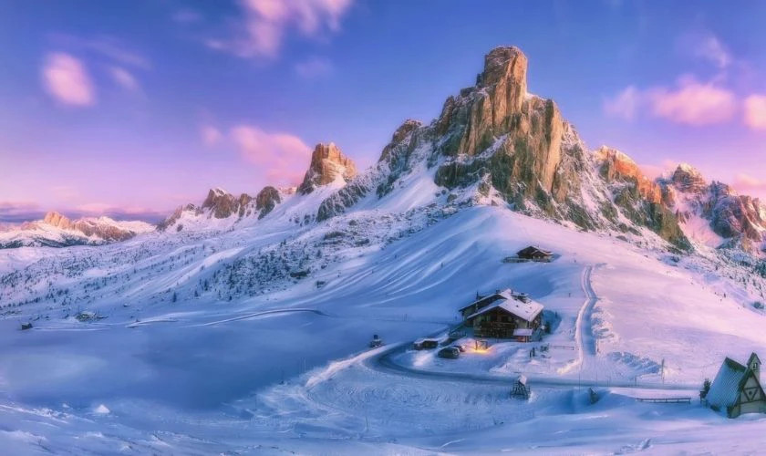 Hình ảnh những quả cầu lấp lánh treo trên cây thông Noel