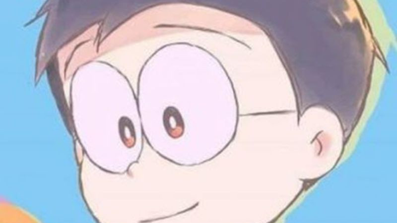 hình ảnh nobita chibi ngồi