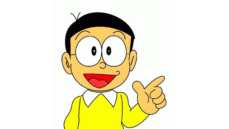 hình ảnh nobita đáng yêu cười
