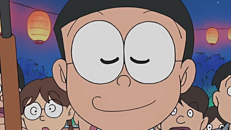 hình ảnh nobita đứng lên đối mặt