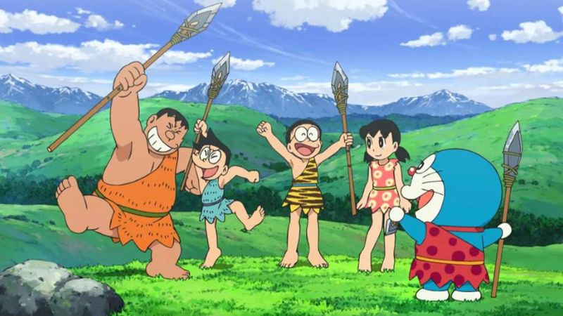 hình ảnh nobita và bạn bè