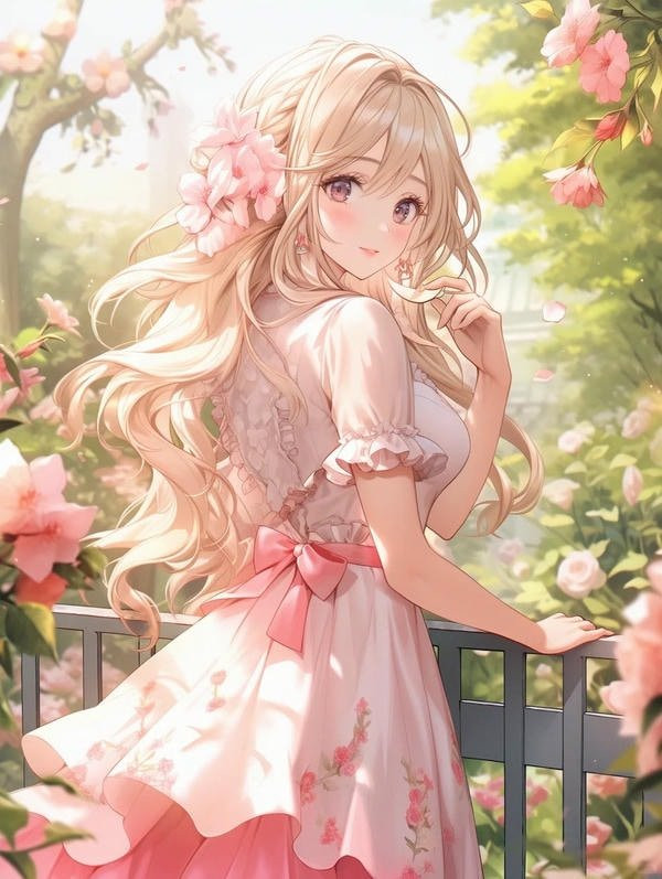 Hình ảnh nữ anime cá tính với trang phục hiện đại làm avatar