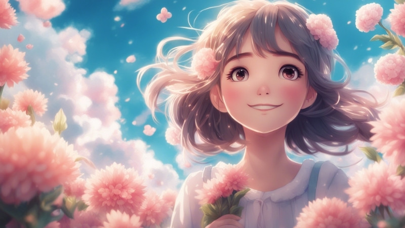 Hình ảnh nữ cute baby AI đeo bờm