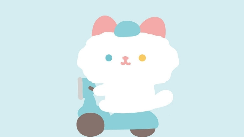 Hình ảnh nữ cute với thỏ trắng