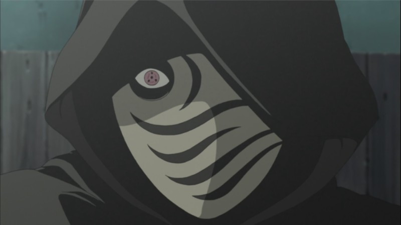 Hình ảnh Obito Uchiha trong chiếc mặt nạ trắng cứng cáp