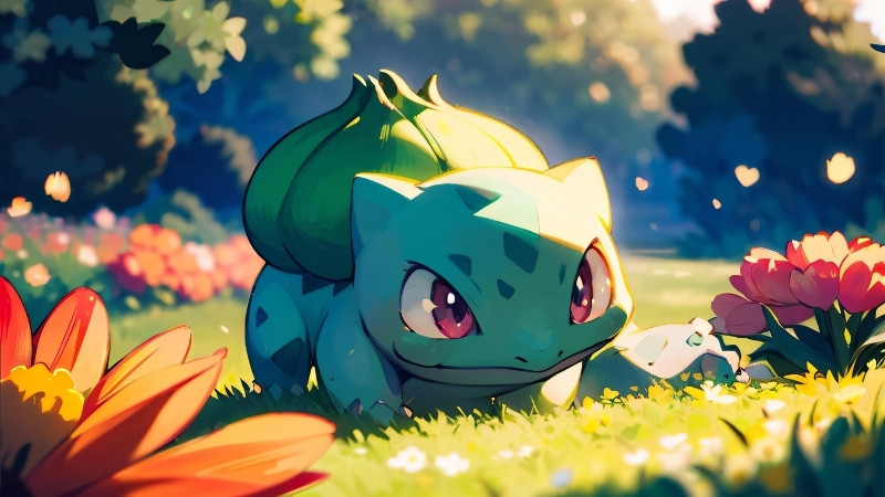 Chiêm Ngưỡng Hình Ảnh Pokemon Tuyệt Đẹp Cho Người Hâm Mộ Hình ảnh Pokemon Bulbasaur đang sử dụng chiêu thức