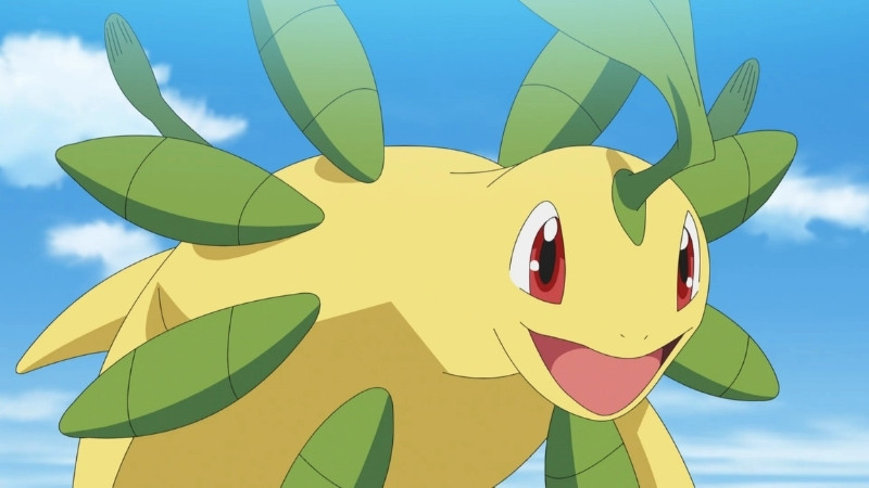 Chiêm Ngưỡng Hình Ảnh Pokemon Tuyệt Đẹp Cho Người Hâm Mộ Hình ảnh Pokemon Chikorita đang tận hưởng thiên nhiên