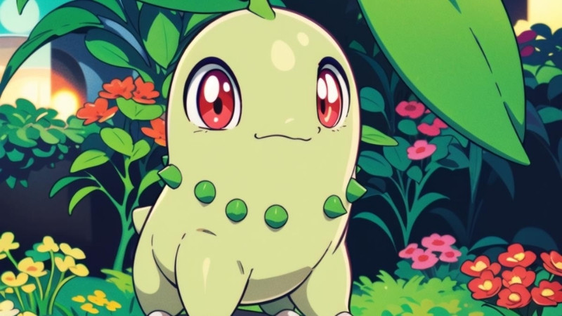 Chiêm Ngưỡng Hình Ảnh Pokemon Tuyệt Đẹp Cho Người Hâm Mộ Hình ảnh Pokemon Chikorita trông ngây thơ