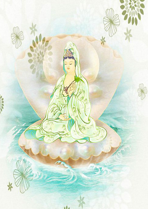 Hình ảnh Quán Thế Âm Bồ Tát trong tư thế đứng