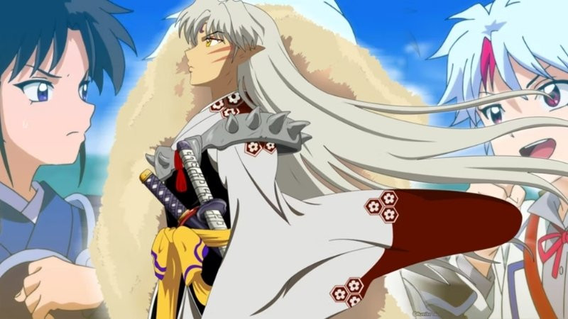 Hình ảnh Sesshomaru đứng trên một mỏm đá, toát lên vẻ cô độc
