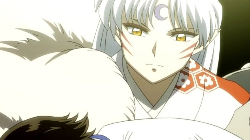 Hình ảnh Sesshomaru ngồi trầm ngâm