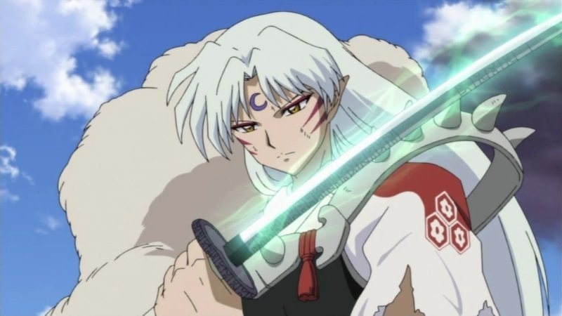 Hình ảnh Sesshomaru với thanh kiếm Thiên Sinh Nha