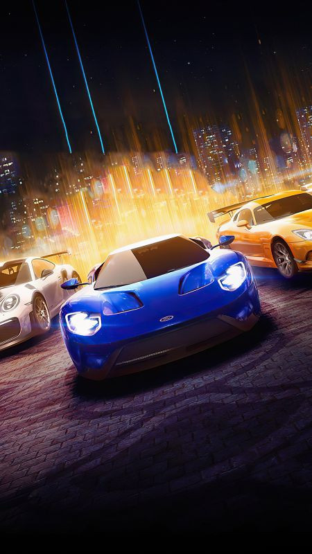 Hình ảnh siêu xe với đèn pha sáng rực trong bóng tối