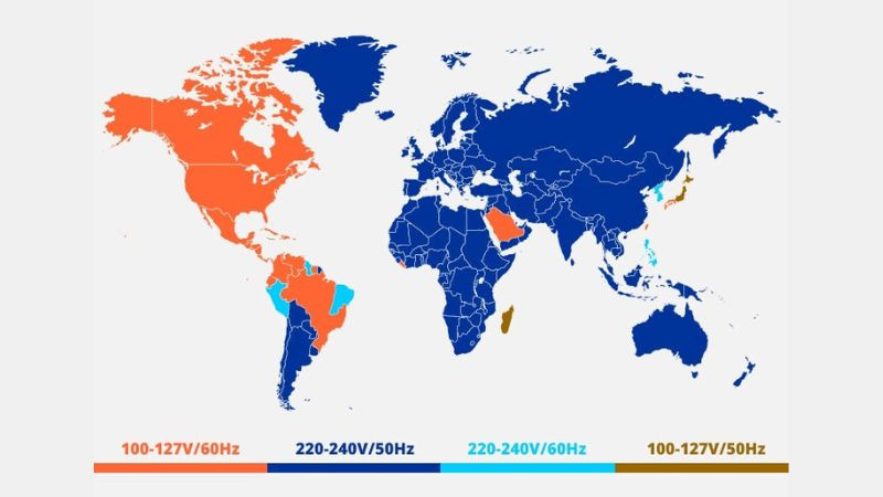 Hình ảnh so sánh dạng sóng sin của dòng điện xoay chiều tần số 50Hz và 60Hz