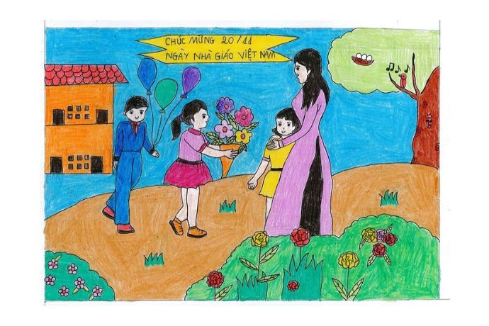 Hình ảnh thầy cô dắt tay các thế hệ học sinh, ý nghĩa nhân ngày Nhà giáo Việt Nam