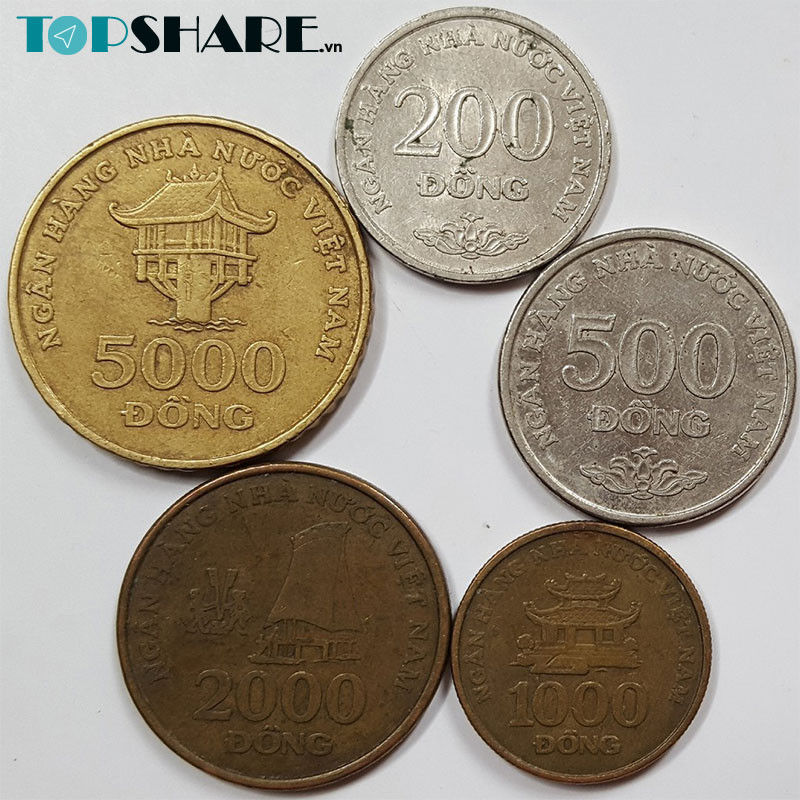 Hình ảnh tiền xu Việt Nam