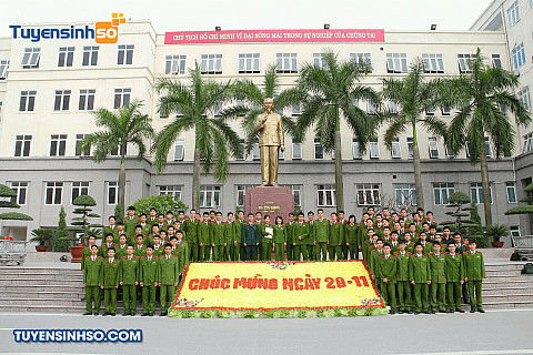 Hình ảnh tổng quan khuôn viên Học viện Cảnh sát Nhân dân