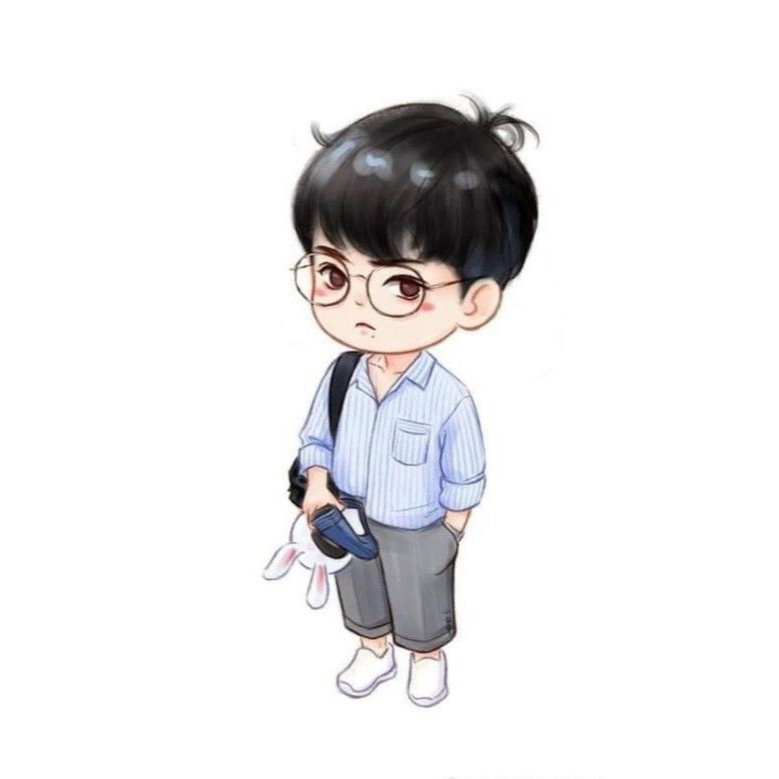 Hình ảnh trai đẹp chibi đeo kính dễ thương