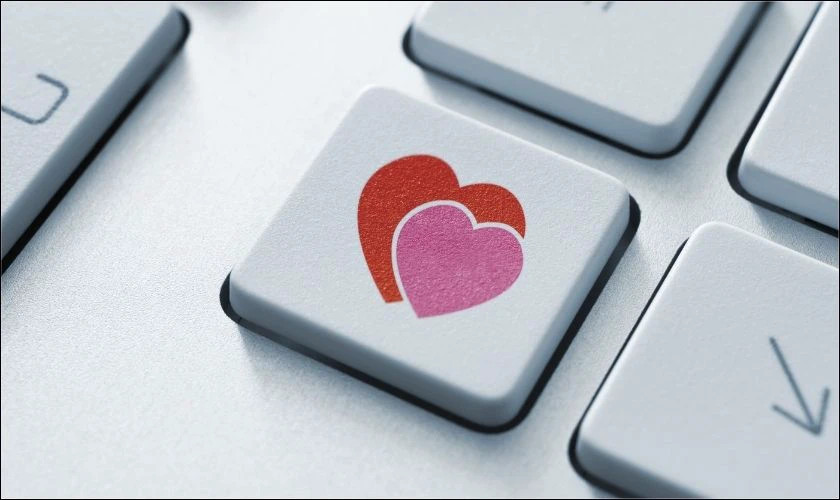 Hình ảnh trái tim dễ thương chủ đề Valentine với họa tiết đáng yêu