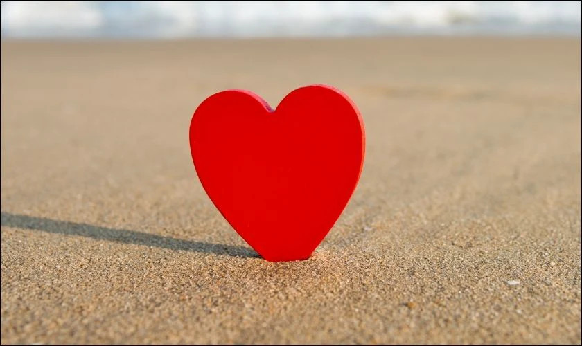 Hình ảnh trái tim hồng mềm mại chủ đề Valentine