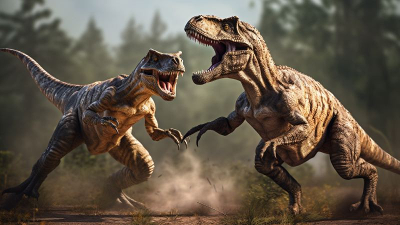 Hình ảnh Velociraptor trong tư thế săn mồi