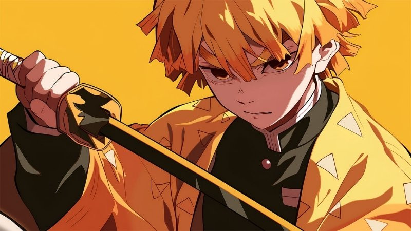 Hình ảnh Zenitsu chiến đấu trong trạng thái bất tỉnh