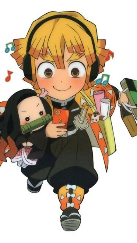 Hình ảnh Zenitsu đang chạy vội