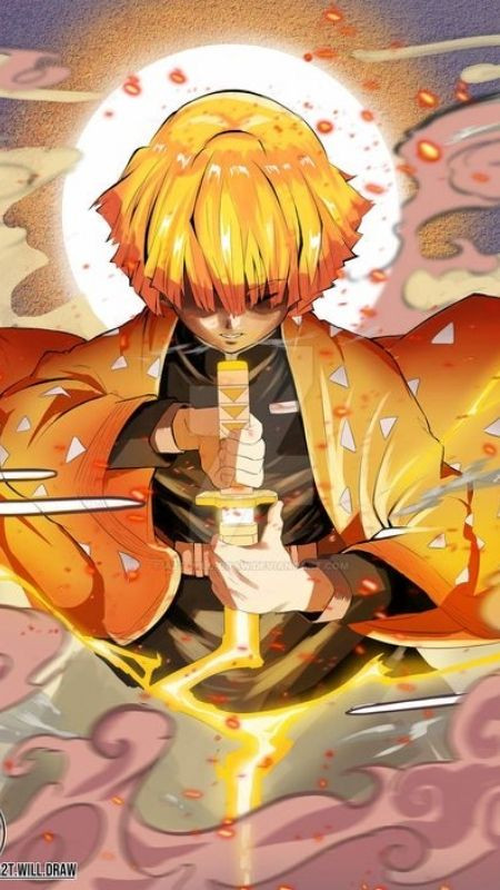 Hình ảnh Zenitsu kêu gọi sức mạnh trong 4K