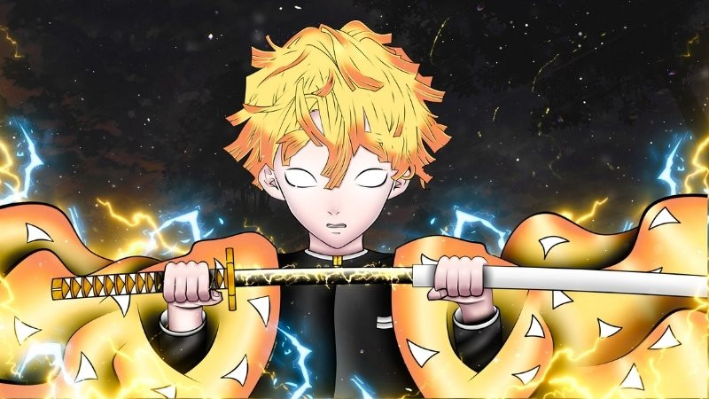 Hình ảnh Zenitsu mỉm cười