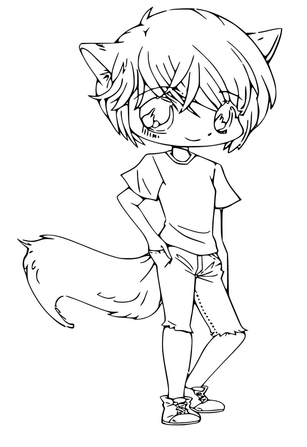 Tuyển Tập Ảnh Anime Đen Trắng Tuyệt Đẹp Hình anime chibi đen trắng cách điệu dễ thương