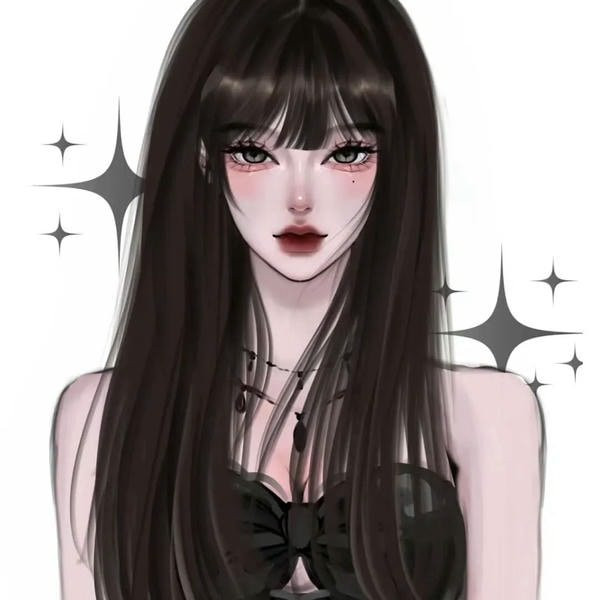 Hình anime girl cuối cùng trong bộ sưu tập, biểu cảm khó đoán