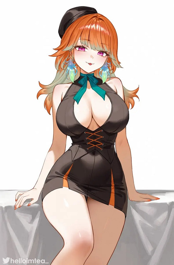 Hình anime girl gợi cảm với nụ cười ngọt ngào chết người