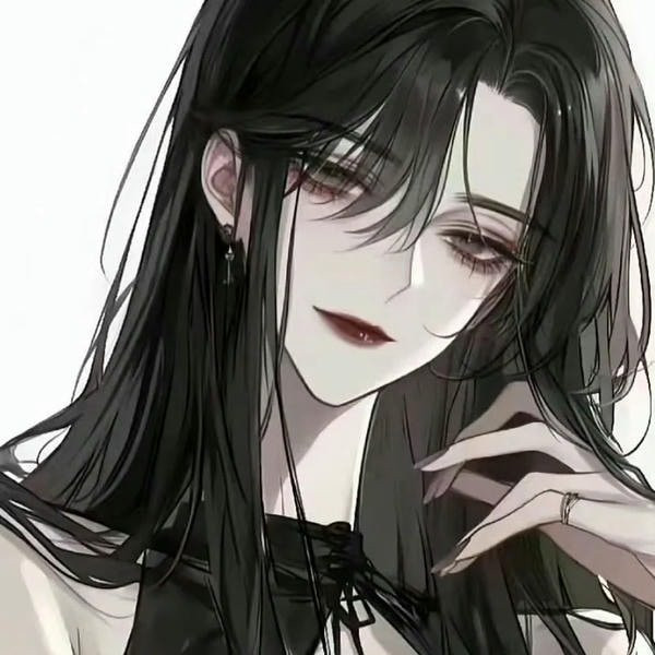 Hình anime girl tóc bạch kim, mắt đỏ sắc