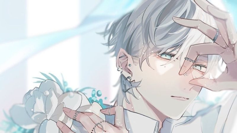 Hình anime nam buồn quay lưng