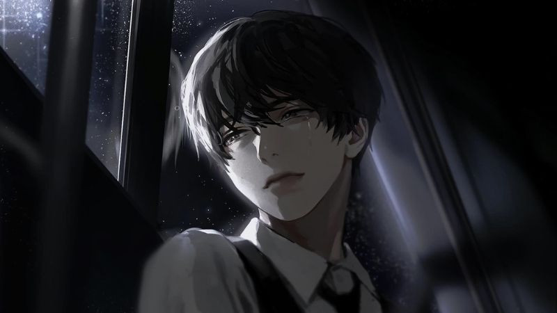 Hình anime nam ngầu, mái tóc dựng đứng