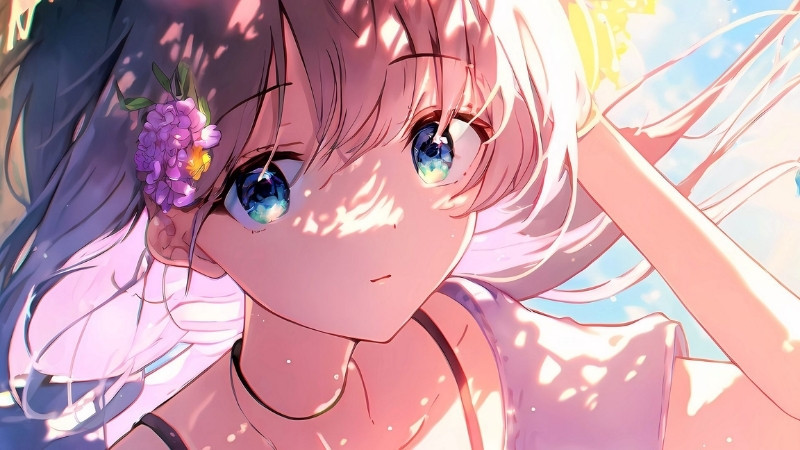 Hình avatar anime nữ với đôi mắt to tròn